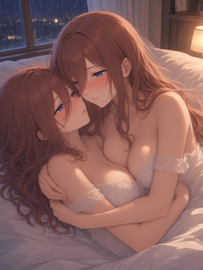 完成 09 後ろから胸を掴む