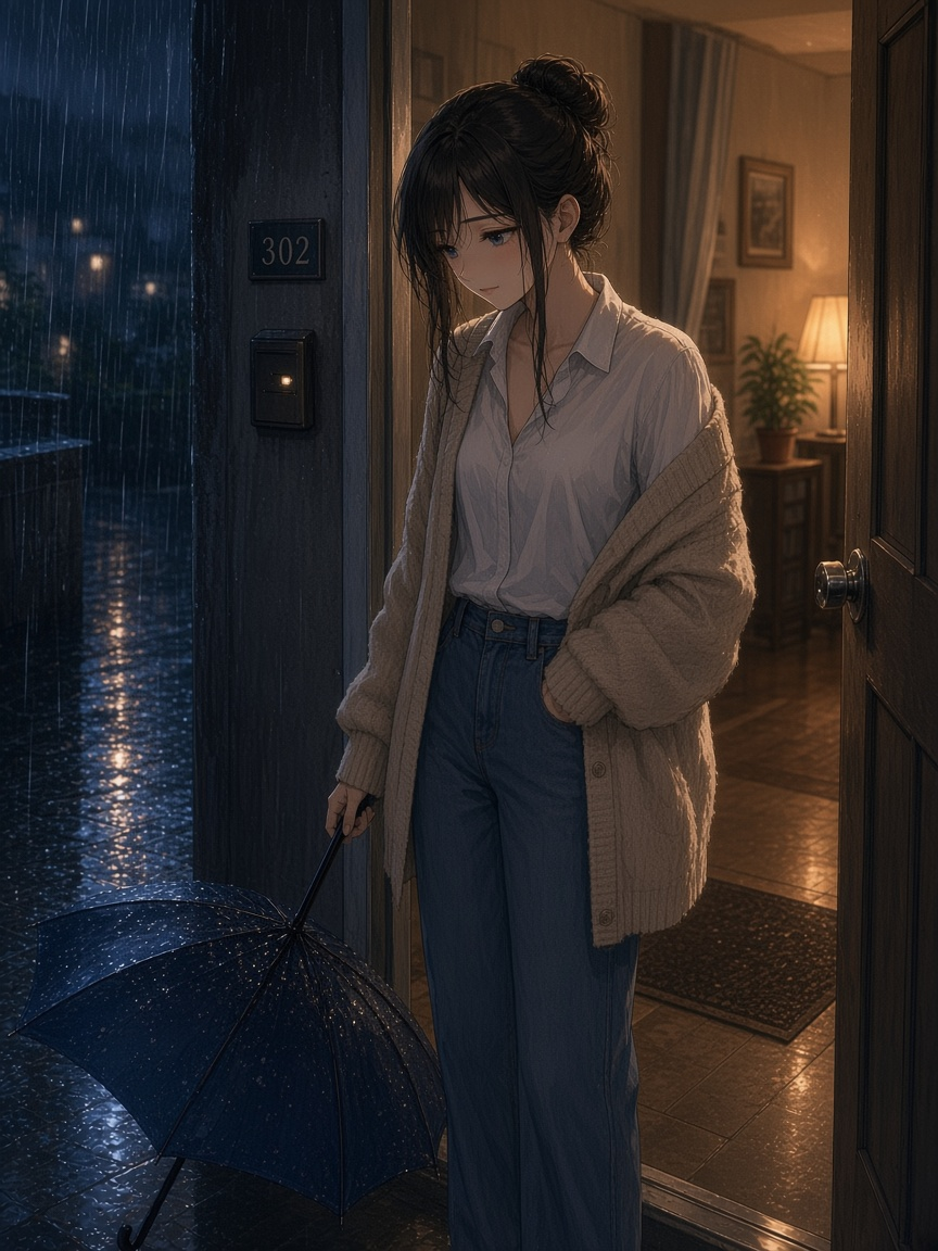 完成 11 玄関の傘