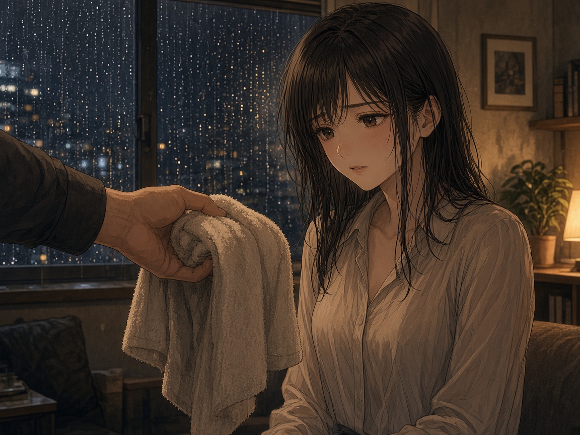 CUT 02 タオルを渡される