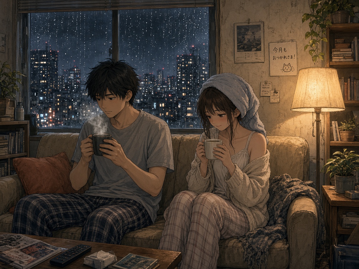 CUT 03 ソファで座る