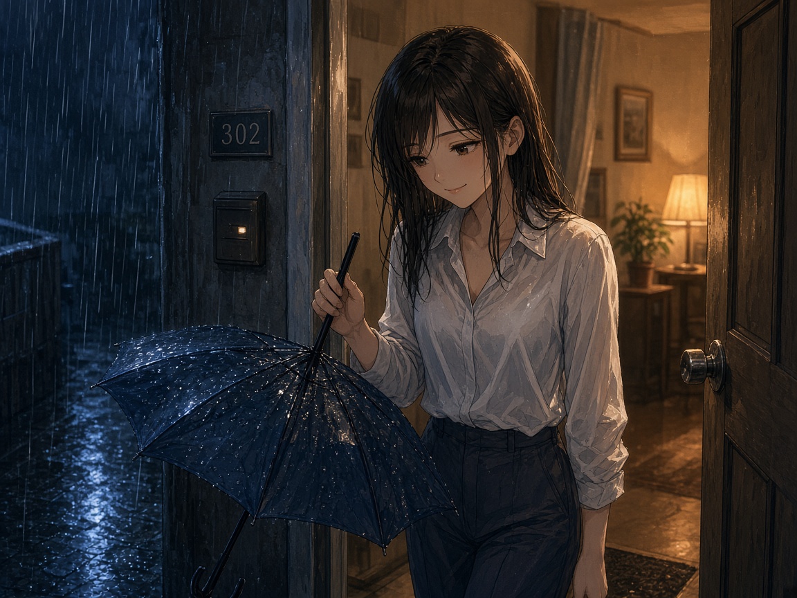 完成 01 玄関・傘を置く