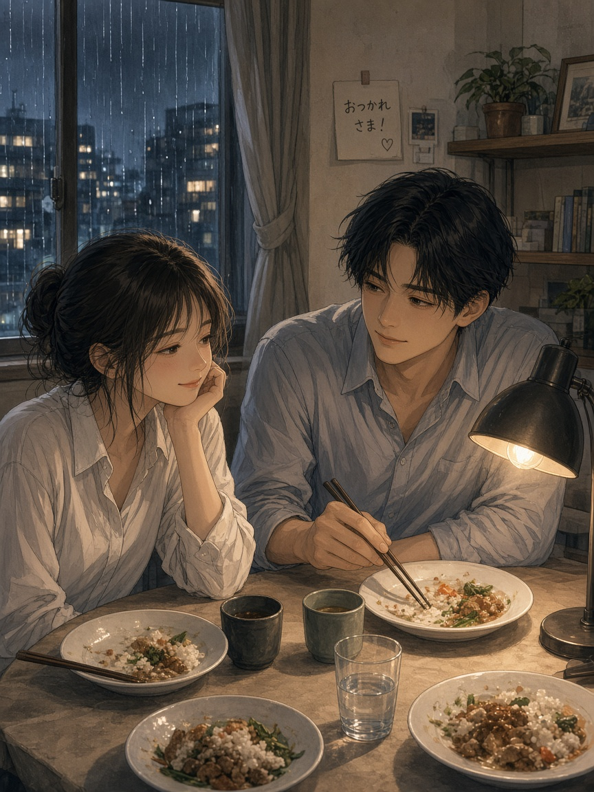 完成 05 残業帰りの食卓