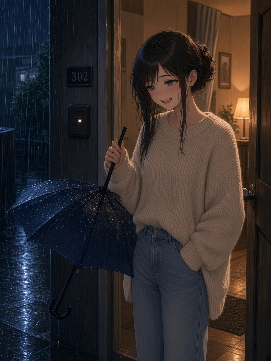 完成 D1 差分・表情（玄関）