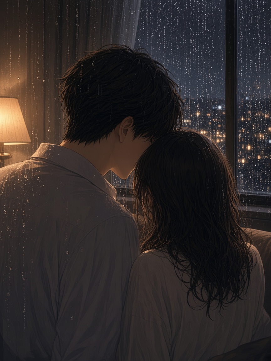 完成 02 窓の雨筋
