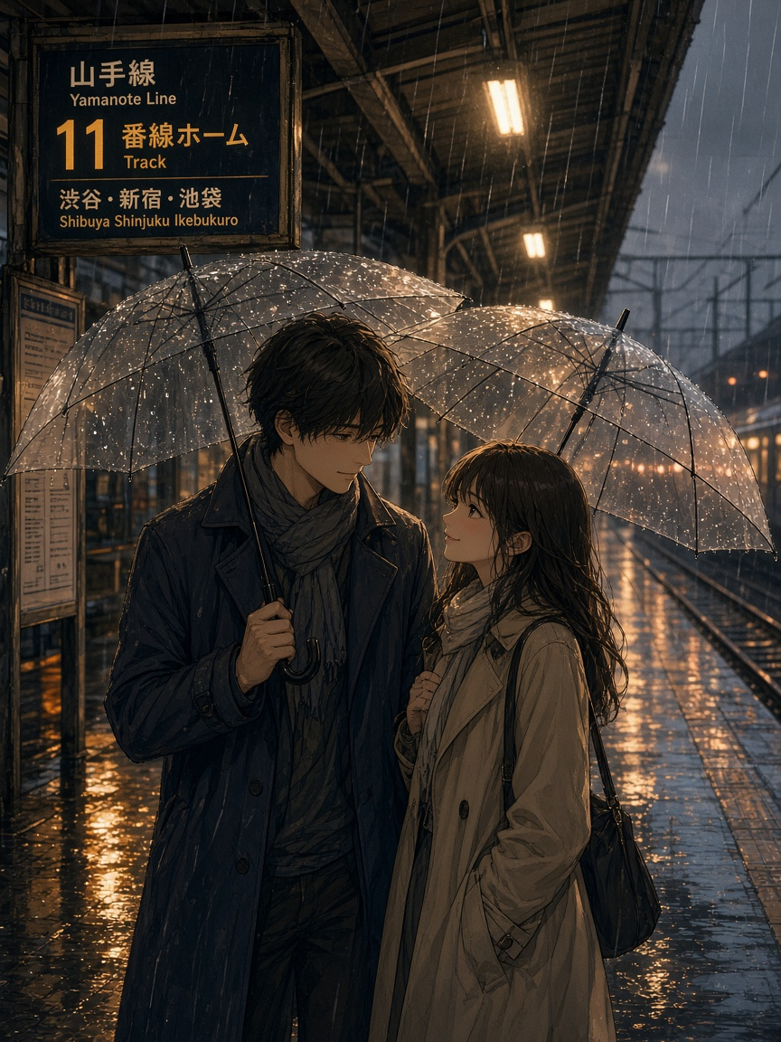 完成 01 雨のホーム